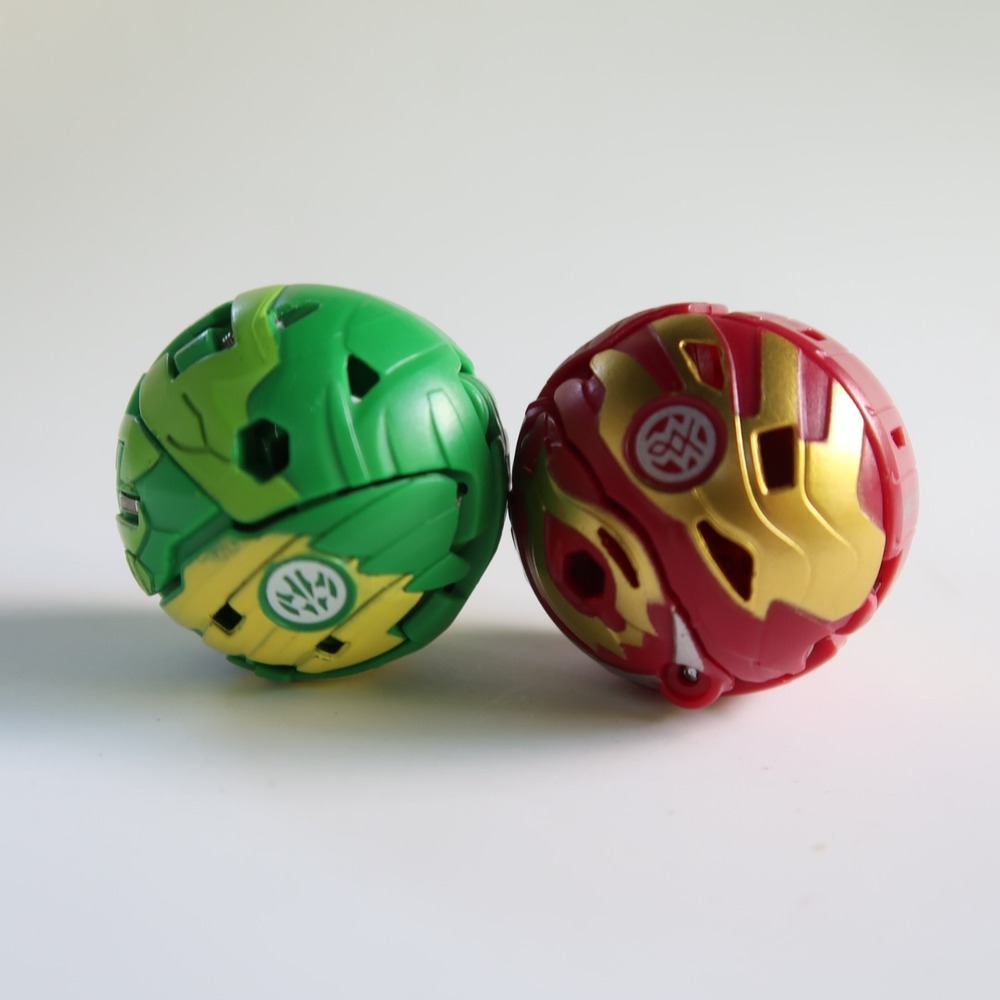 Spin Master Bakugan‎ Geogan Rising Falcron &Armoured Trox Nobilious Lot of 2